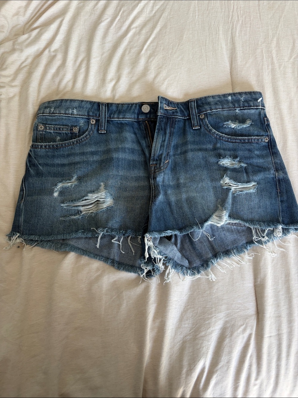 Lucky Brand Distressed Blue Denim Cutoff Shorts